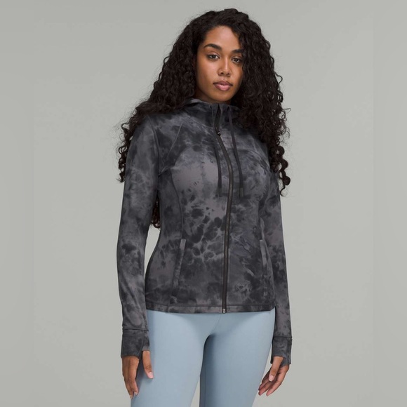 Lululemon Hooded Define Jacket *Nulu Diamond Dye Pitch Grey Graphite Grey Sz 6 - Picture 1 of 11